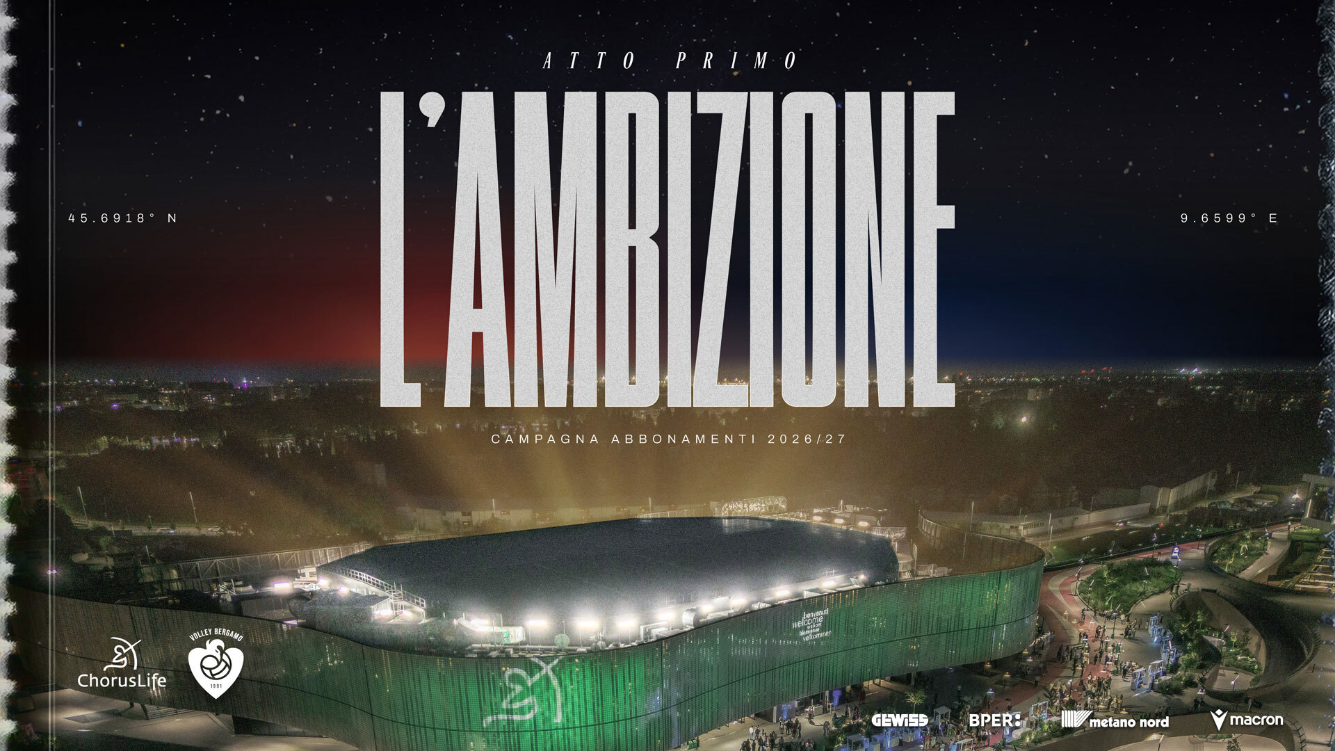 immagine campagna abbonamenti choruslife volley bergamo