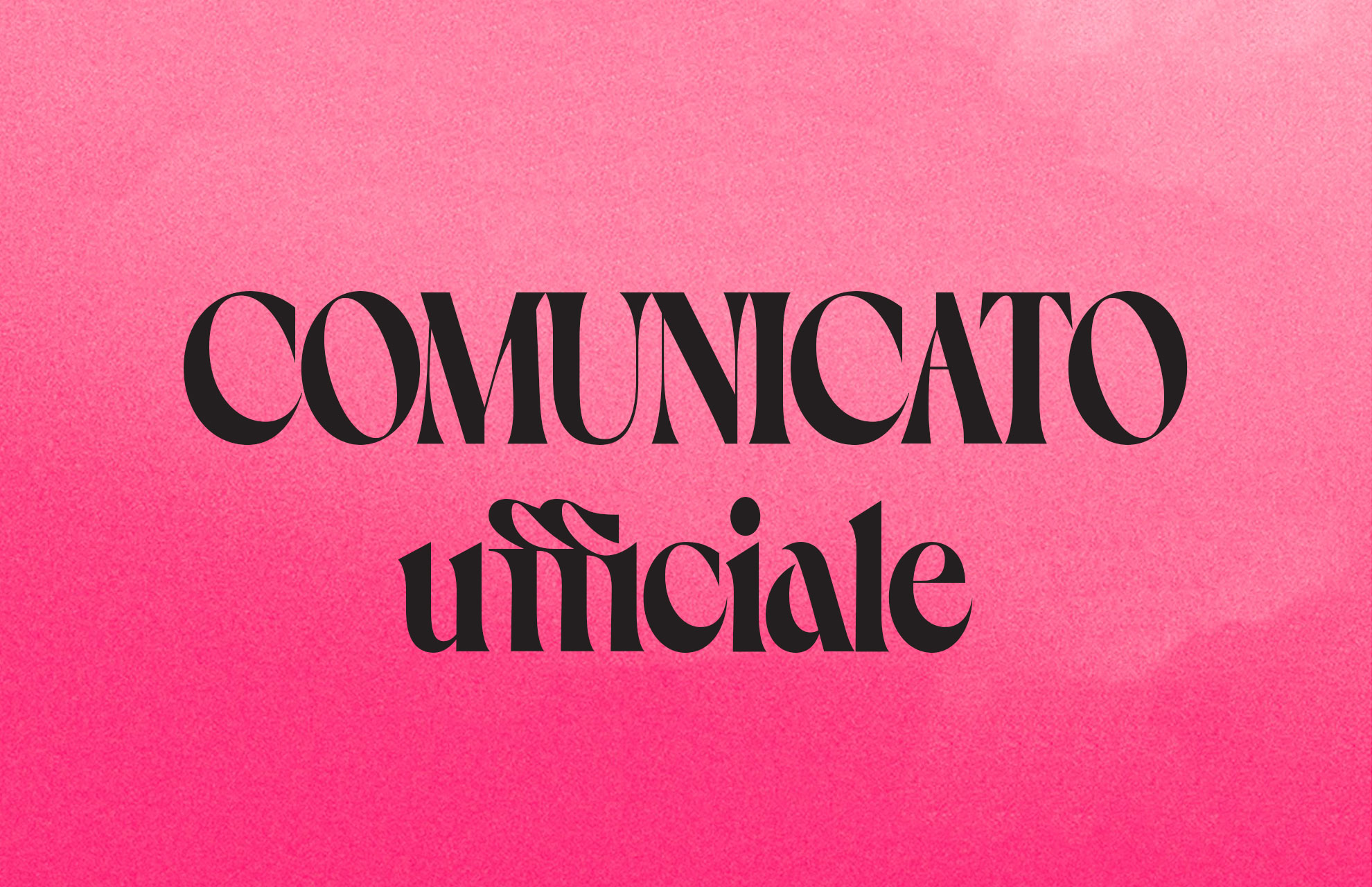 comunicato rosa